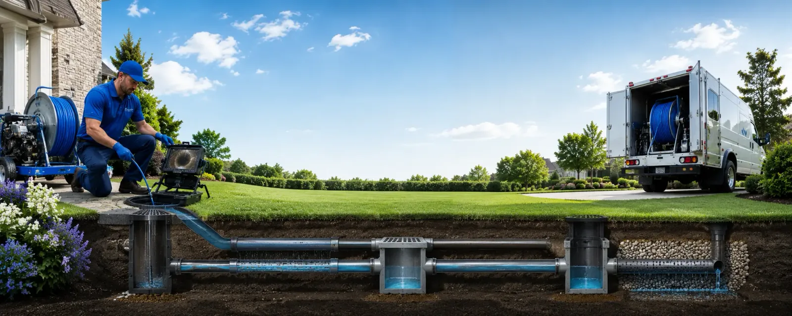 Outdoor drain cleaning information for Brandeis, CA